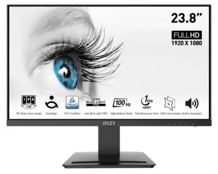 MSI 23.8 inch Full HD IPS Panel Monitor (PRO MP243X)