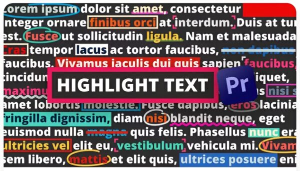 Text Highlights in Premiere Pro