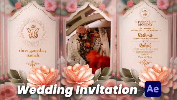 Indian Wedding Invitation 03- AE File Download