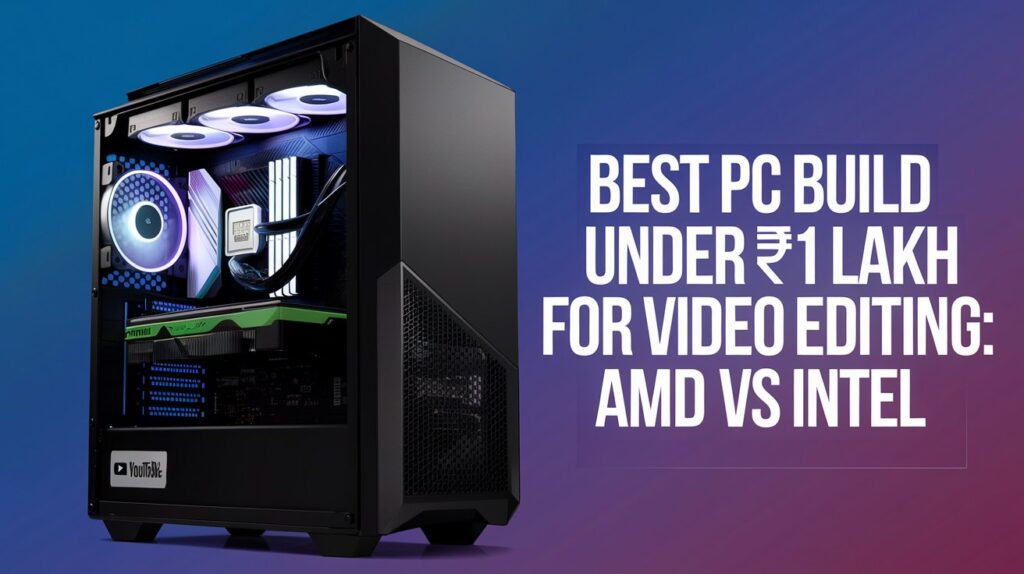 Best PC Build Under ₹1 Lakh for Video Editing: AMD vs Intel