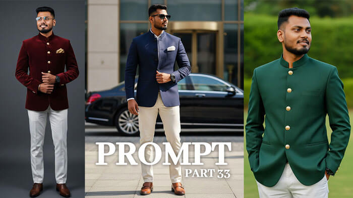 Gemini Prompts for Jodhpuri Suit Look