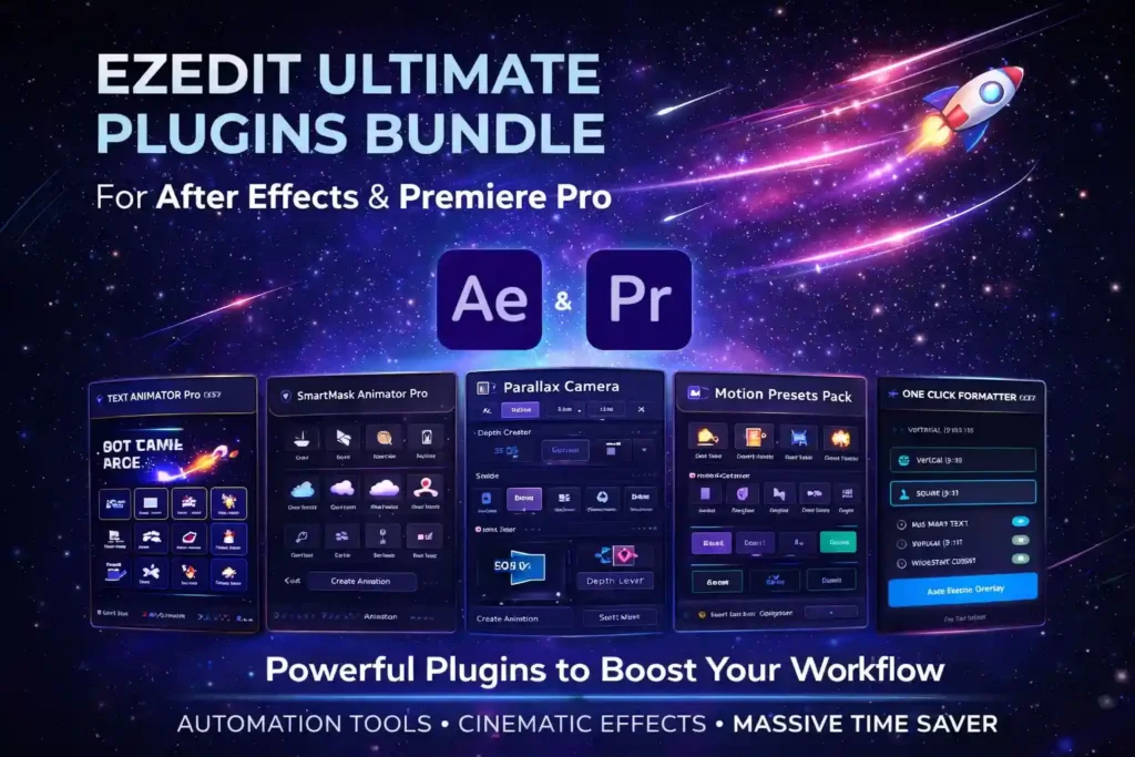 EZEdit Ultimate Plugins Bundle – All-in-One After Effects & Premiere Pro Toolkit
