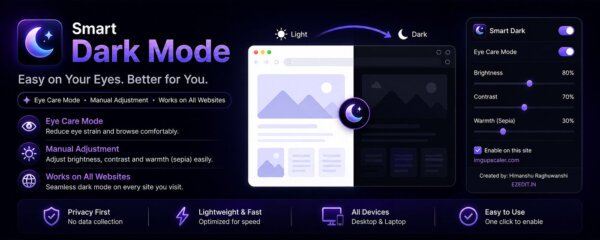 Smart Dark Mode - EZEdit Digital School