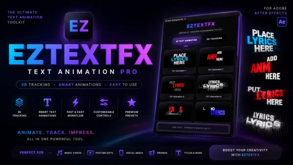 EZTextFX Text Animation Pro | Cinematic Typography Plugin for After Effects