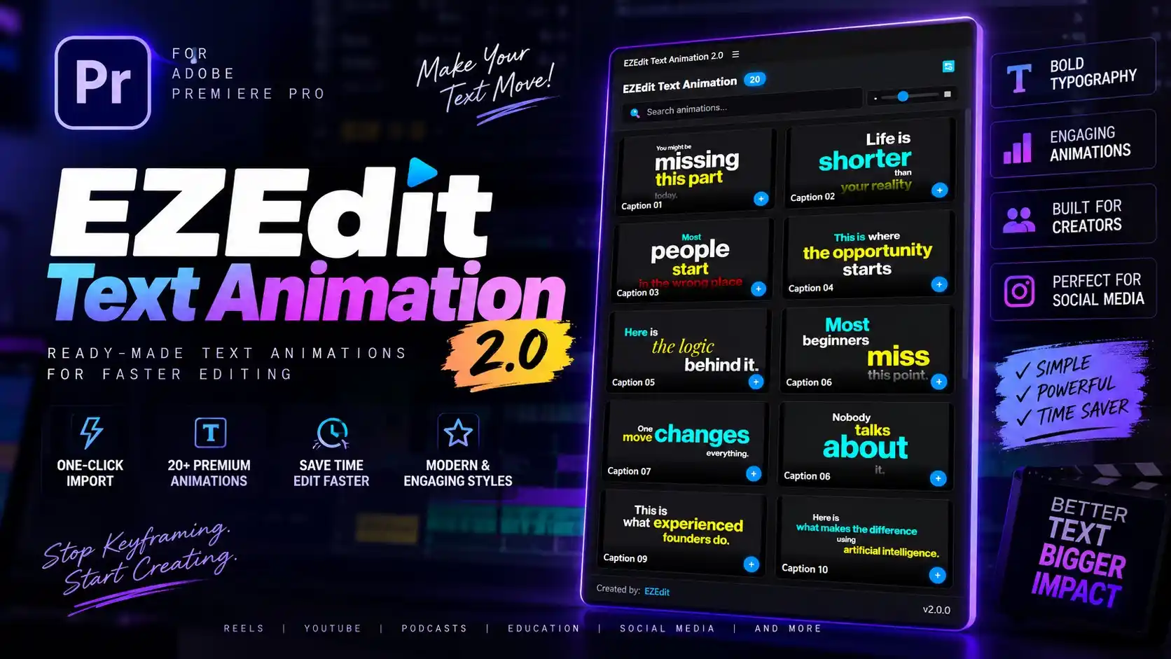 EZEdit Text Animation 2.0