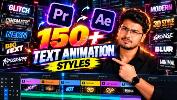 150+ Text Animation Styles – After Effects & Premiere Pro Bundle